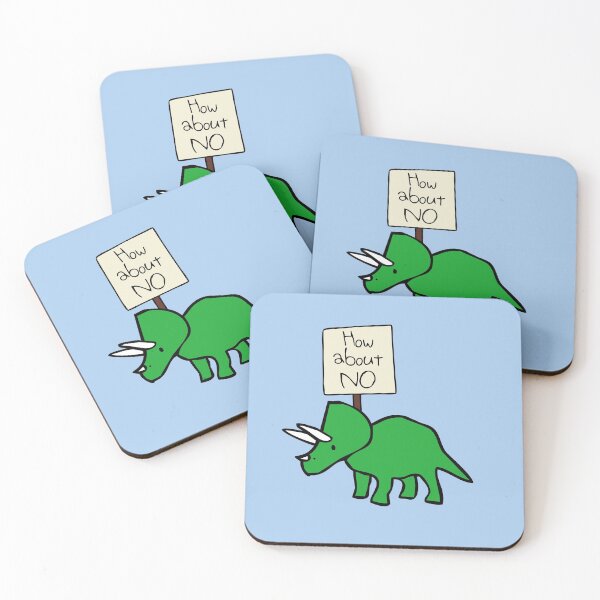 Item preview, How About NO (Triceratops) designed and sold by jezkemp.