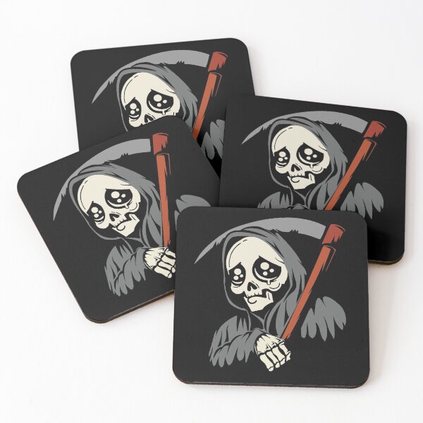 Item preview, Grim Reaper Death Skeleton Bone Funny Sayings designed and sold by titanosdesign.