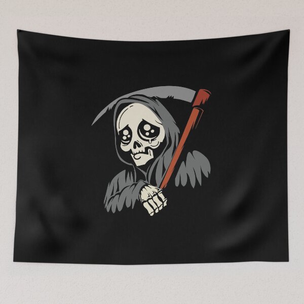 Item preview, Grim Reaper Death Skeleton Bone Funny Sayings designed and sold by titanosdesign.
