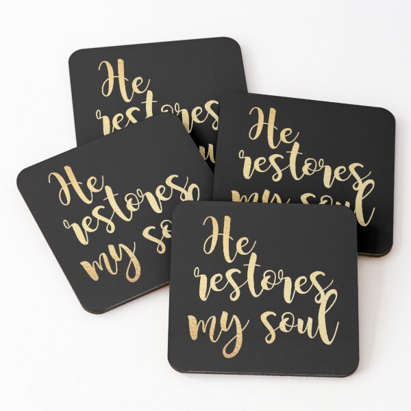 Item preview, He restores my soul designed and sold by Dhynzz.