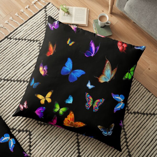 BUTTERFLIES SHOW Floor Pillow