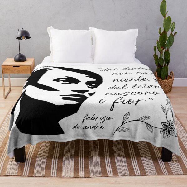 Item preview, Fabrizio de Andrè T-Shirt Via del Campo Lyrics - Maglietta Faber designed and sold by IncognitoMode.