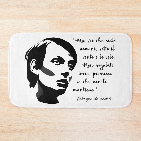 Item preview, Fabrizio de Andrè T-Shirt with Rimini Lyrics - Maglietta Faber designed and sold by IncognitoMode.