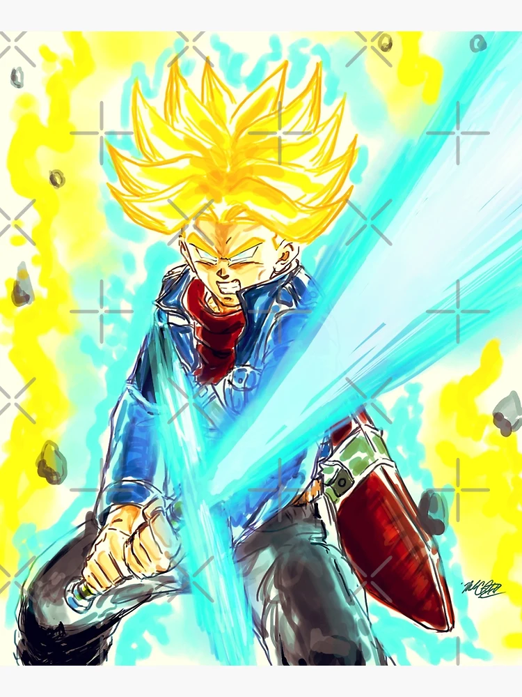 Future Trunks Super Saiyan Rage (Edited Sword) by 345boneshoss on