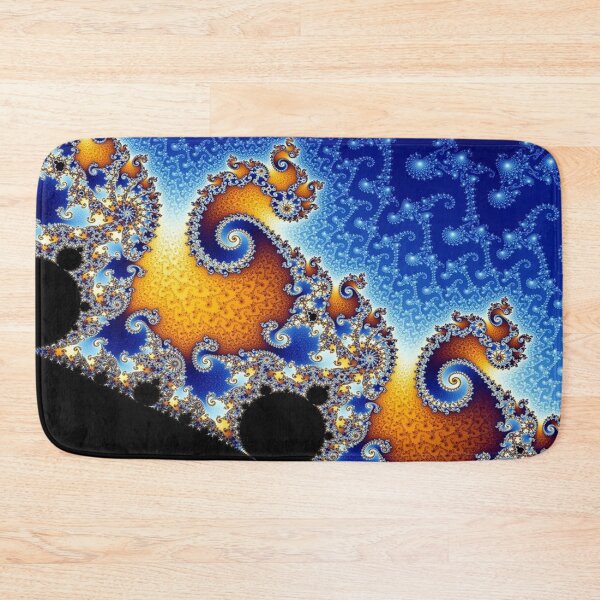 Item preview, Mandelbrot Blue Double Spiral Fractal designed and sold by MurphyMorganGifts.