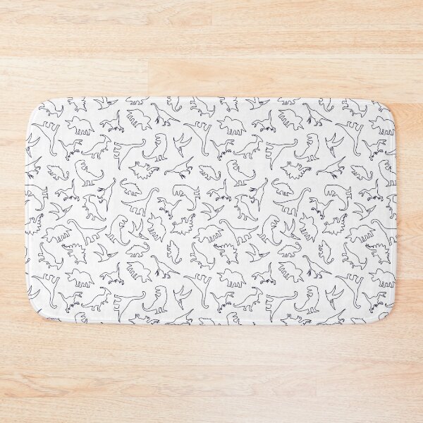 Item preview, Dinosaur Pattern Outline (Dark Outline) designed and sold by jezkemp.