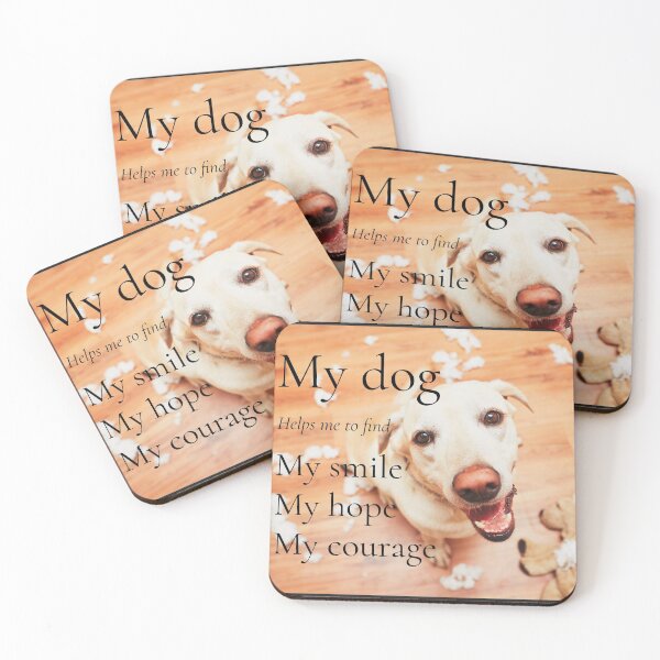 Item preview, DOGS SMILE HOPE COURAGE designed and sold by ARUN VASWANI.