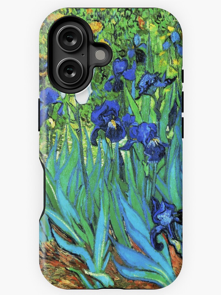 Thumbnail 1 of 4, iPhone Case, Van Gogh HDR Garden Irises designed and sold by VintageEraArt.