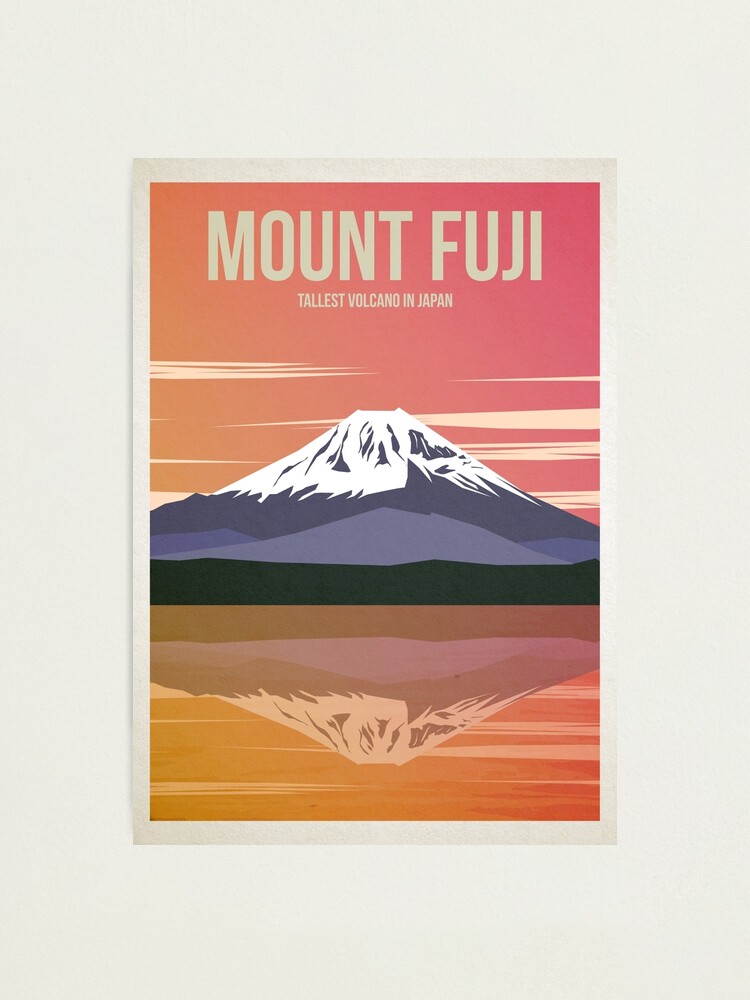 Alternate view of Mount Fuji Travel Poster Photographic Print