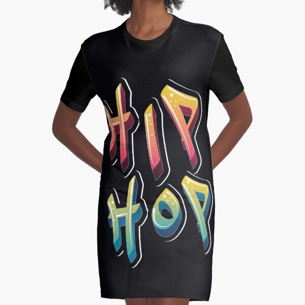 Hip Hop Breakdance Breakdancer Dance Music Rap Graphic T-Shirt Dress