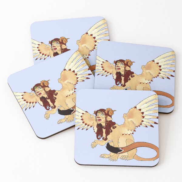 Item preview, Sphynx Fantasy Goddess Cat Bird, colored artwork designed and sold by rootinspiration.