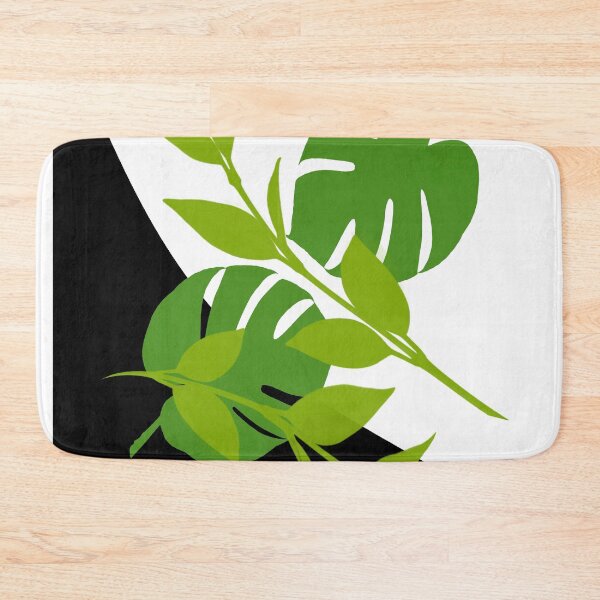 Item preview, Tropical Leaves Wavy Halftone designed and sold by GrimalkinStudio.