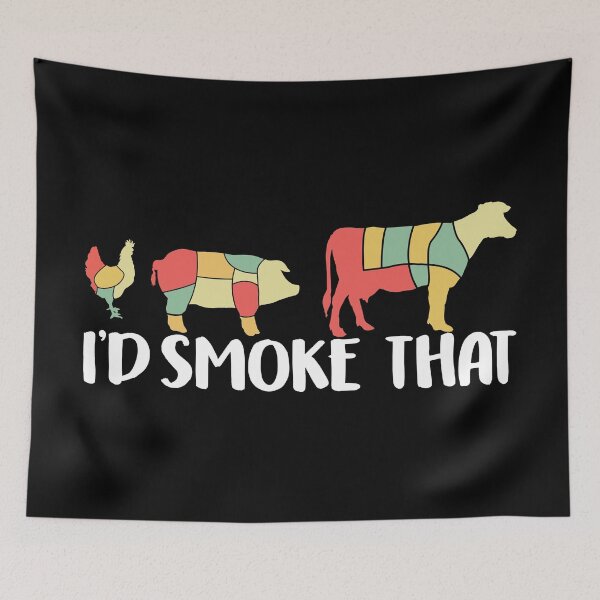 Item preview, I'd Smoke That Head Restaurant Chef Gift Idea designed and sold by haselshirt.