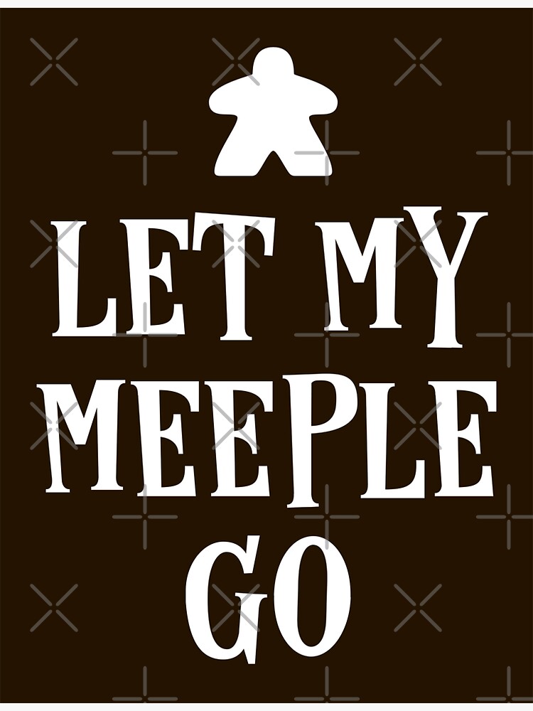"Let my Meeple Go Board Games Pun" Sticker for Sale by pixeptional