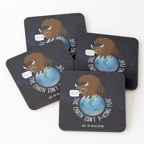 Item preview, Neil deGrasse Tyson - Flat Earth - Neil the Grass Bison designed and sold by IncognitoMode.