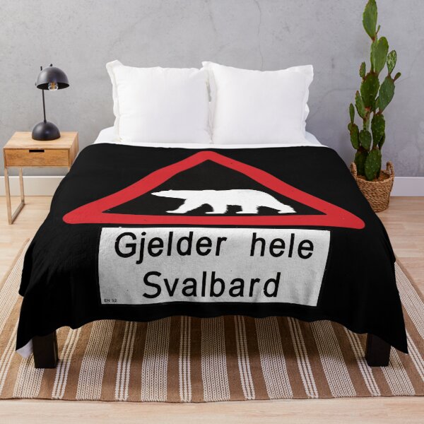 Item preview, Beware of Polar Bears Sign - Svalbard Norway - Gjelder hele Svalbard designed and sold by IncognitoMode.