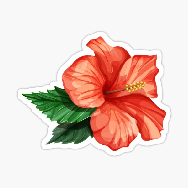 Hibiscus Stickers.