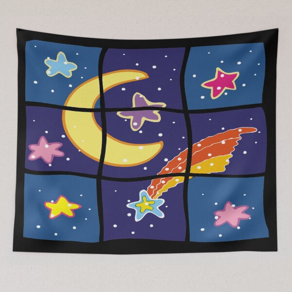 Item preview, Moon and Rainbow Shooting Star designed and sold by MurphyMorganGifts.