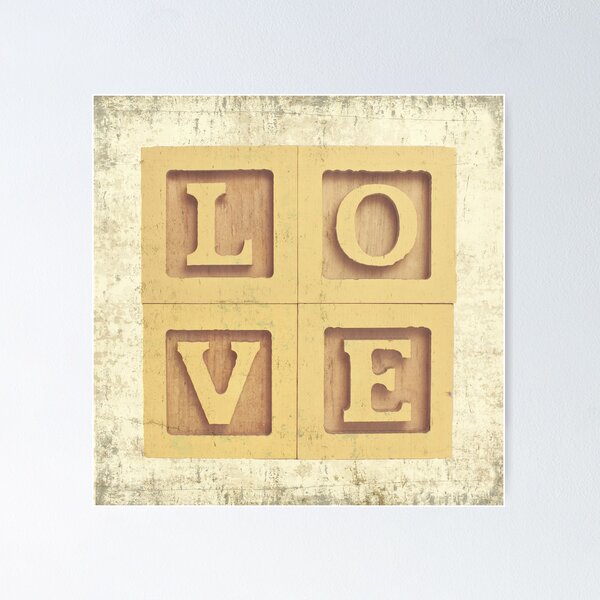 Item preview, Block Love designed and sold by Ziya Blue.