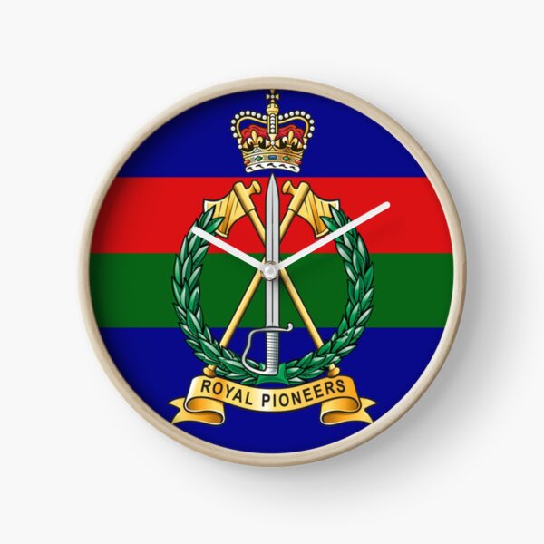 Royal Engineers British  army badge Crest picture wall clock 