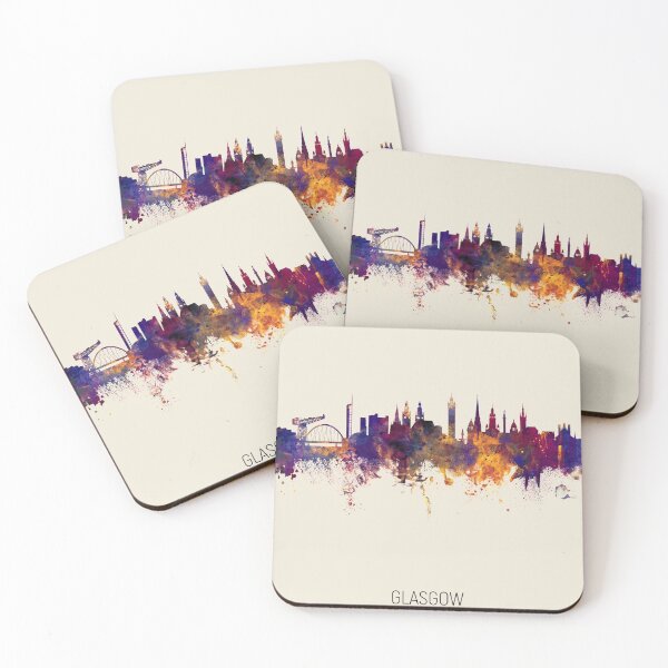 Item preview, Glasgow Scotland Skyline designed and sold by ArtPrints.