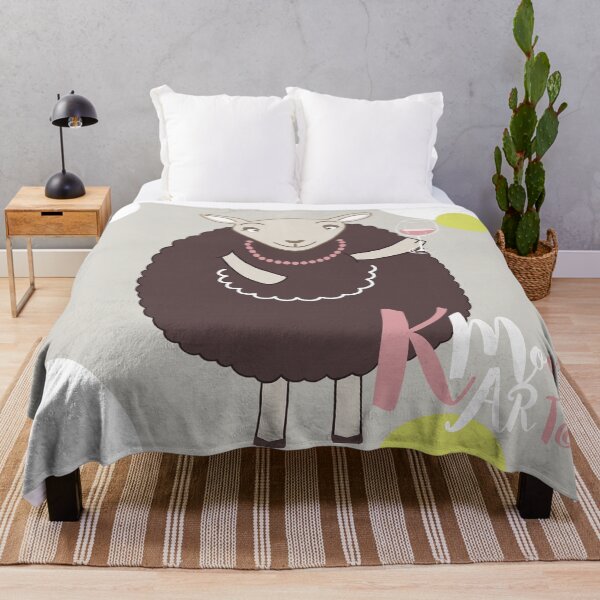 Item preview, Cheers! The Cute Purple Brown Sheep designed and sold by kmoonart.