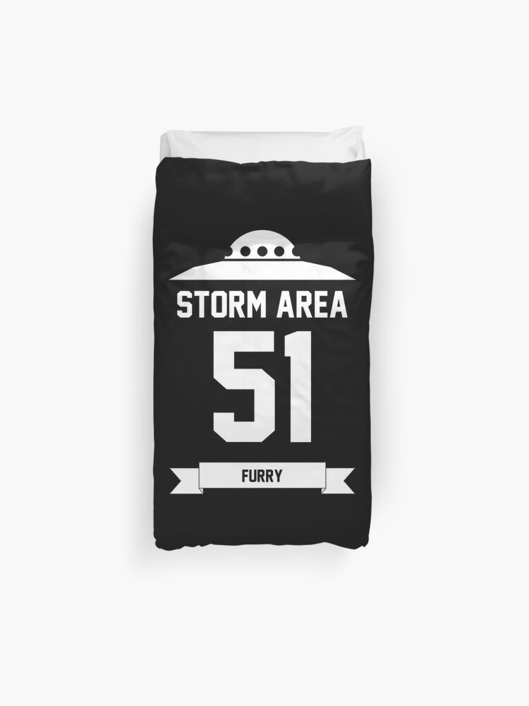 Storm Area 51 Furry Duvet Cover By Djinn Me Redbubble