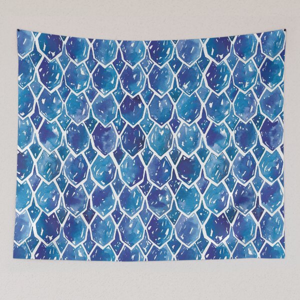 Item preview, Dragon Scales | Blue designed and sold by RebeccaFlaherty.