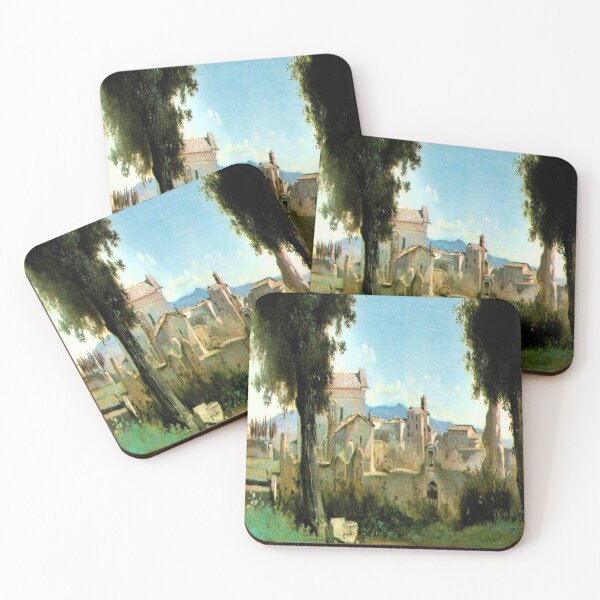 Item preview, View from the Farnese gardens, Rome-Camille Corot designed and sold by LexBauer.