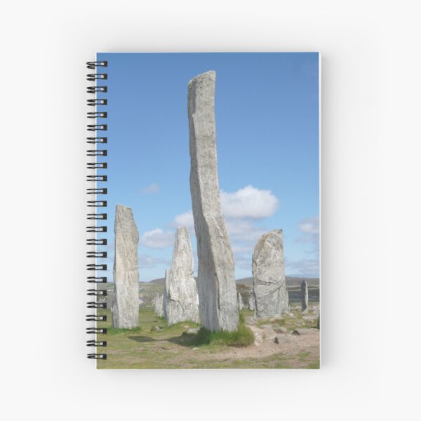 Calanais Standing Stones Spiral Notebook