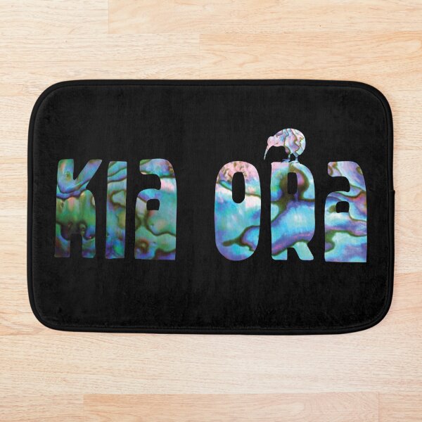 NEW ZEALAND KIA ORA GREETING HELLO Bath Mat