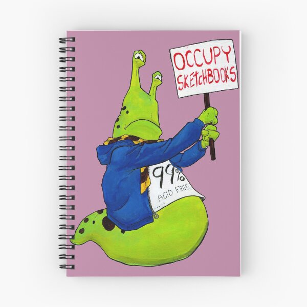 Item preview, Occupy Sketchbooks Slug, colored artwork painting designed and sold by rootinspiration.