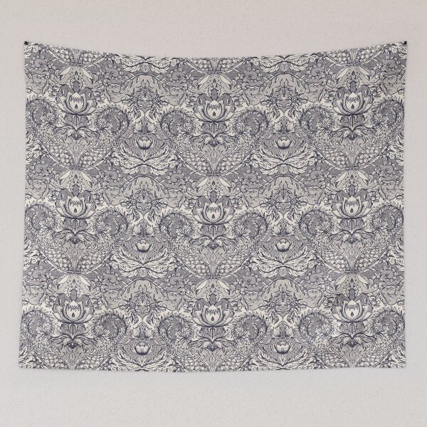 Item preview, Natural Rhythm 2 - a hand drawn pattern in charcoal & cream designed and sold by micklyn.