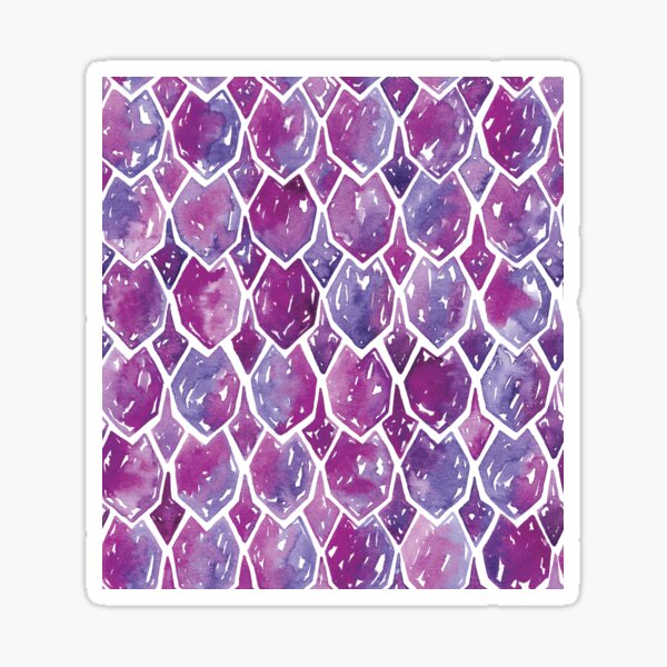 Dragon Scales | Purple Sticker