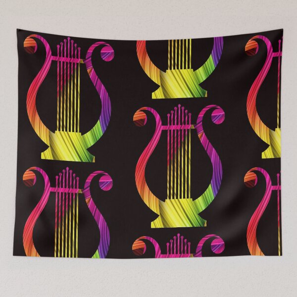Item preview, Lyre / plucked instrument / harp / orchestra gift designed and sold by torlei565.
