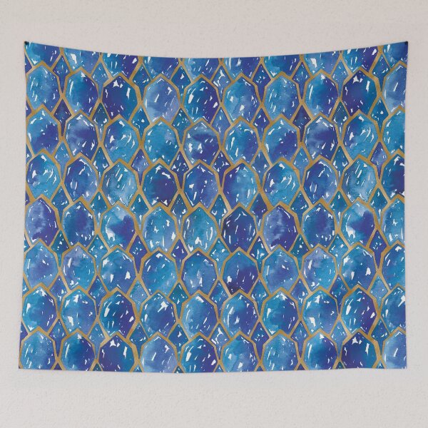 Item preview, Dragon Scales | Blue and Gold designed and sold by RebeccaFlaherty.
