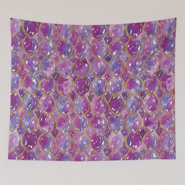 Item preview, Dragon Scales | Purple and Gold designed and sold by RebeccaFlaherty.