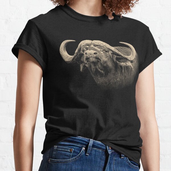 Buffalo Head in Vintage Sepia Classic T-Shirt