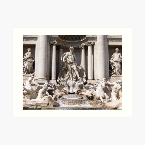 fontana di trevi, Rome Art Print