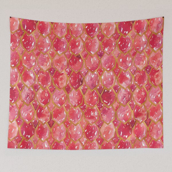 Item preview, Dragon Scales | Red and Gold designed and sold by RebeccaFlaherty.