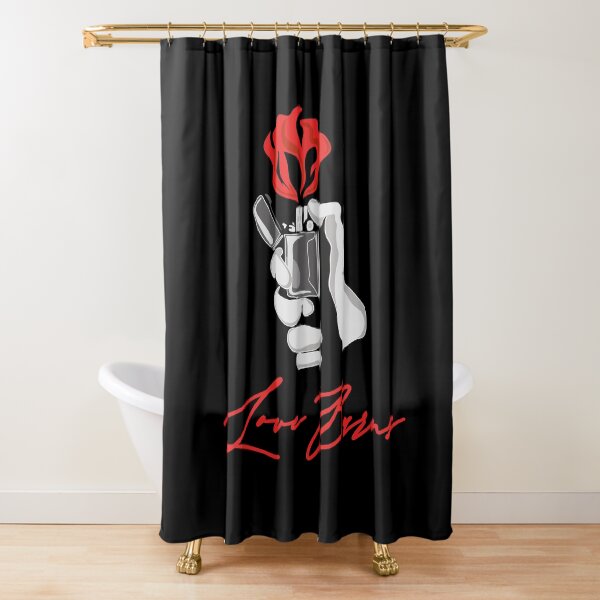 Love burns Shower Curtain