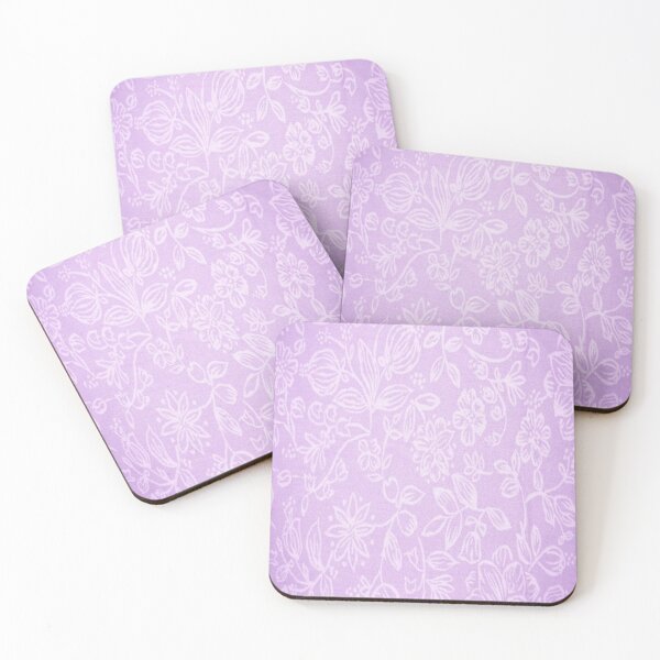 Item preview, Lavender Purple Floral Fabric Pattern designed and sold by MurphyMorganGifts.
