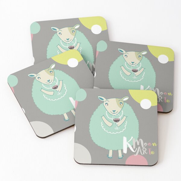 Item preview, Cheers! The Cute Peppermint Green Sheep designed and sold by kmoonart.