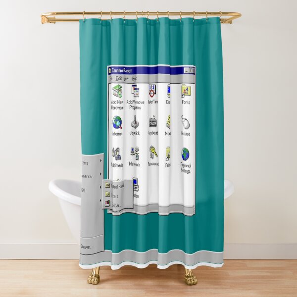 Windows 95 Shower Curtain By Alexpng Redbubble