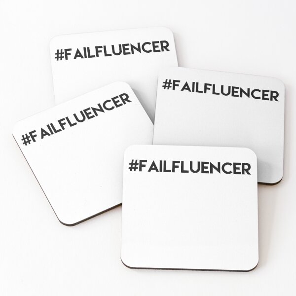 Item preview, Funny Failfluencer Social Media Nerd Black Text Design designed and sold by Astrogearstore.