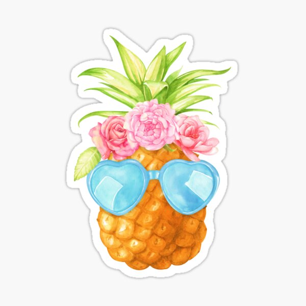 Ananas Sticker fini brillant
