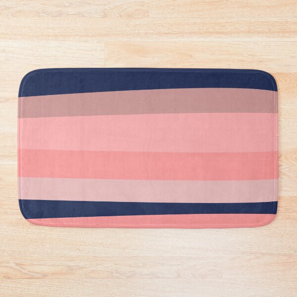Item preview, Groovy Stripes in Blush Pink and Navy Blue. Minimalist Irregular Stripe Pattern designed and sold by kierkegaard.