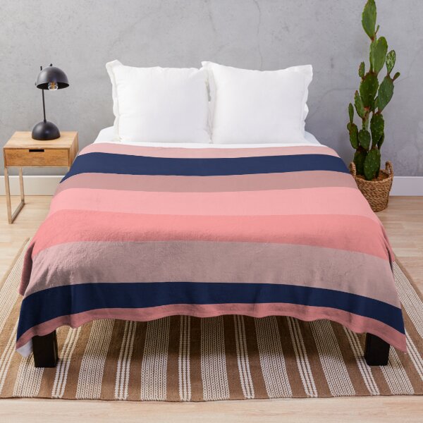 Item preview, Groovy Stripes in Blush Pink and Navy Blue. Minimalist Irregular Stripe Pattern designed and sold by kierkegaard.