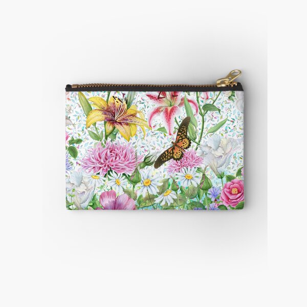Item preview, Watercolor Butterfly Garden Flowers Floral designed and sold by wasootch.