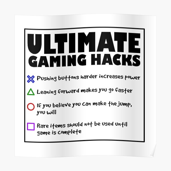 Hacks Posters Redbubble - roblox exploit hack super jump and 0 zero gra